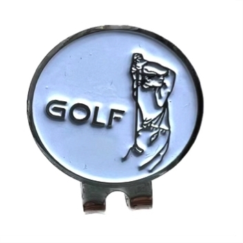 Golfer ball marker magnetic hat clip - Hole In One Golf