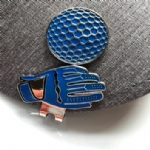 Magnetic Ball Marker Hat Clip- Blue Glove - magnetic ball marker hat clip  golf ball  glove  blue - 2    - Hole In One Golf