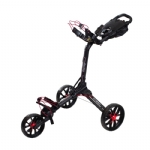 Bagboy Nitron Auto-Open Push Cart- Black/Red - bagboy nitron auto open push cart  battleship blackred - 2    - Hole In One Golf