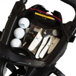 Bagboy Nitron Auto-Open Push Cart- Black/Red - bagboy nitron auto open push cart  battleship blackred - 5    - Hole In One Golf