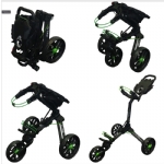 Bagboy Nitron Auto-Open Push Cart- Black/Red - bagboy nitron auto open push cart  battleship blackred - 8    - Hole In One Golf