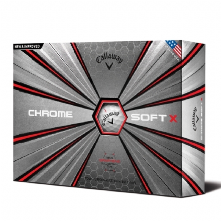 Callaway Golf 2018 Chrome Soft X Golf Balls (White) - Hole In One Golf