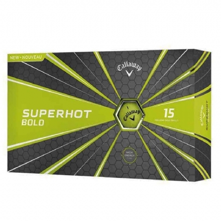 Callaway Superhot Bold 15 Ball Pack-Yellow - Hole In One Golf